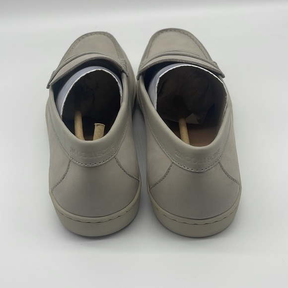 206 Collective Mens Seabeck Boat/Penny Loafer Beige Nubuck 100% Leather Size12 D - Picture 5 of 13
